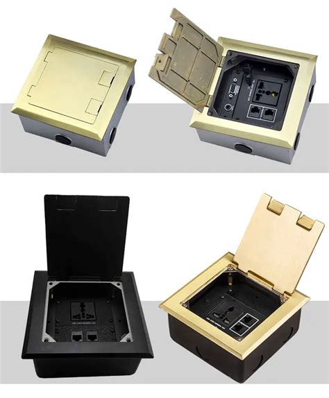 electrical and data floor box|floor box outlet and data.